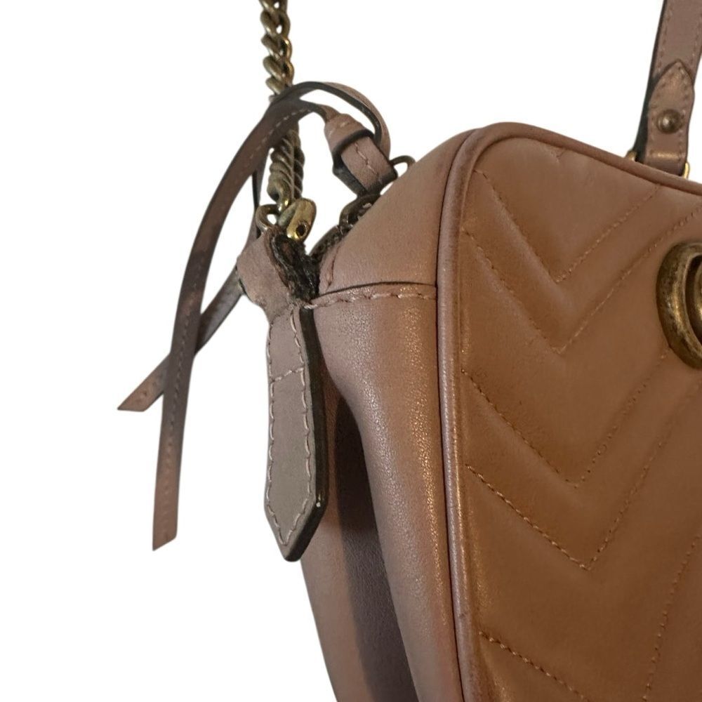 Gucci Tan Crossbody Bag with Gold Accents - Picture 8 of 14